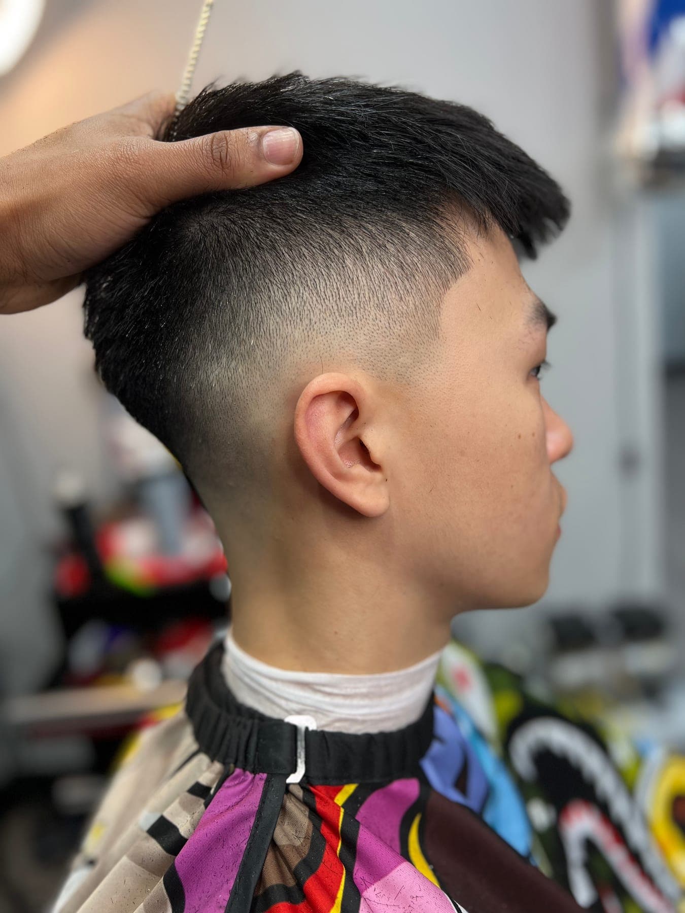 Fresh fade in the KHUTTZZ cape